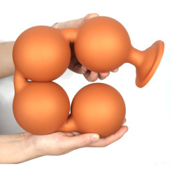 AnalMasterBalls Boules anales Bulby Butt XXXL 45 x 8.7 cm Orange